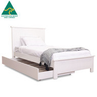King single bed with pull-out single trundle, Australian made in Ballarat with Maxilock bed fitting system
