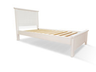 White Rabbit King Single Bed, Australian made timber bed frame crafted in Ballarat with classic panelled headboard and footboard, backed by 5 year warranty