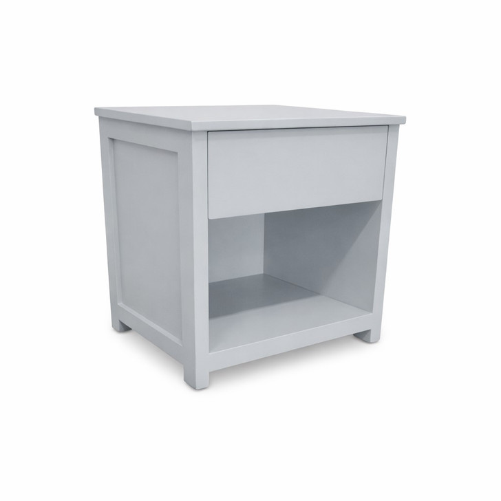 Pale Grey Apollo Bedside
Australian Made Pale Grey Bedside Table – Made in Ballarat | Contemporary 1 Drawer Bedside with Open Storage Shelf