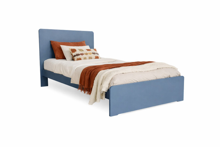 Quokka king single bed in grey pail finish featuring durable timber construction, Australian made in Ballarat