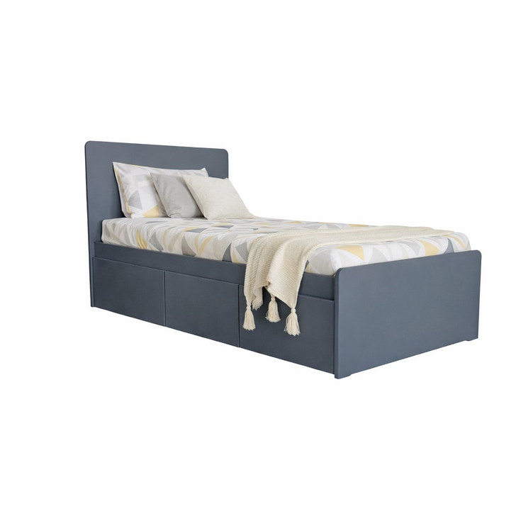 QUOKKA High King Single Bed with 3 Large Storage Drawers