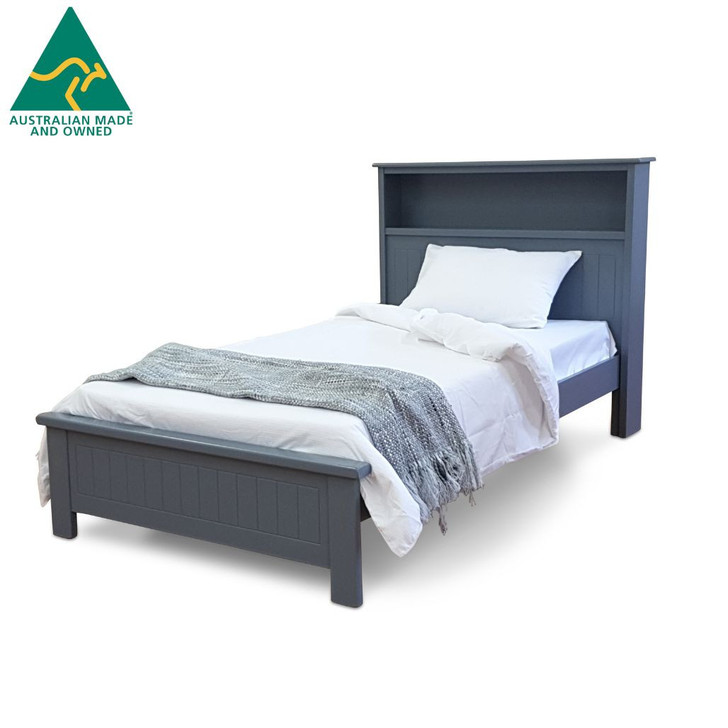 Kids  single Bookworm bookend storage bed.  