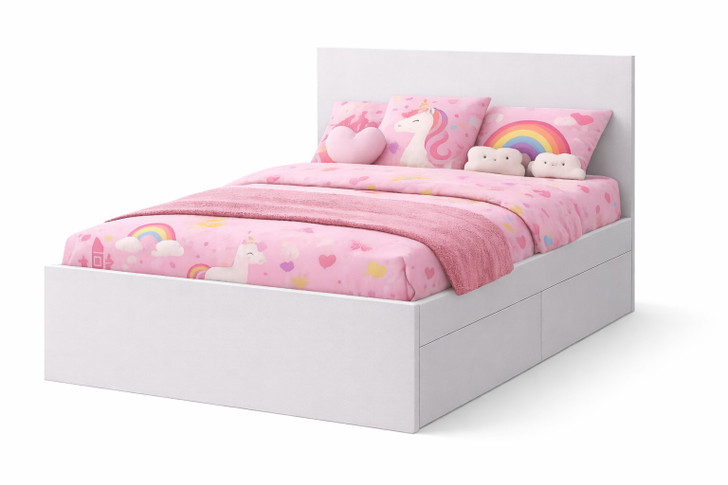 Jarli king single bed with underbed storage drawers