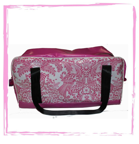 Overnight Bag - CUSTOM - OILCLOTH - PLAIN TOP (60cm L X 29cm W X 29cm H)
