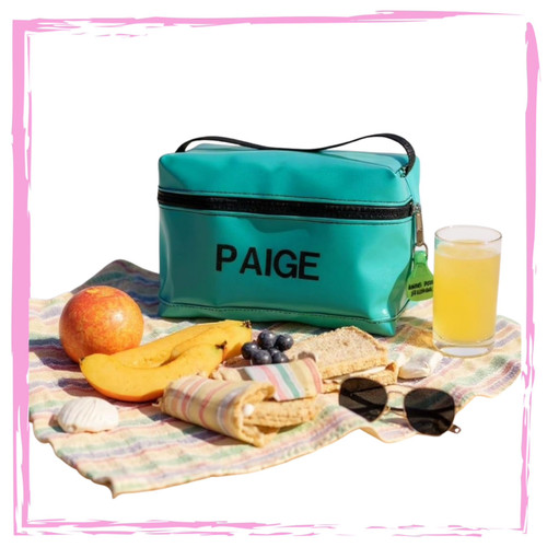 Lunch Bag - PVC - CUSTOM - STANDARD COLOURS (25cm L x 15cm H x 12cm W)