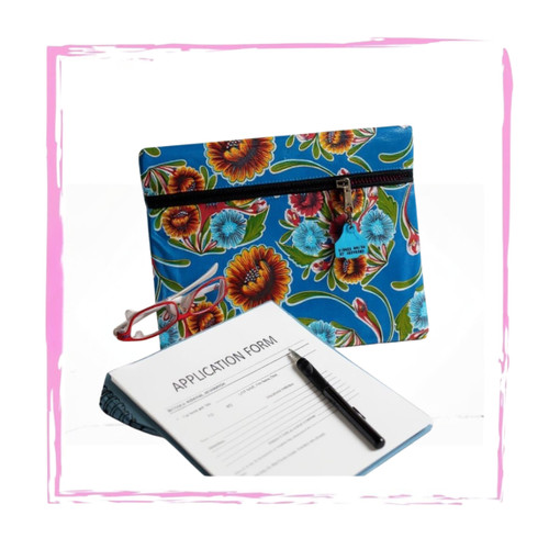 Trucker Wallet - OIL-CLOTH- STANDARD COLOURS (38cm L x 28cm W)