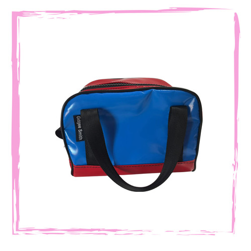 Brush Bag with Handles - PVC - NO EMBROIDERY (21cm L X 18cm W X 14cm H)