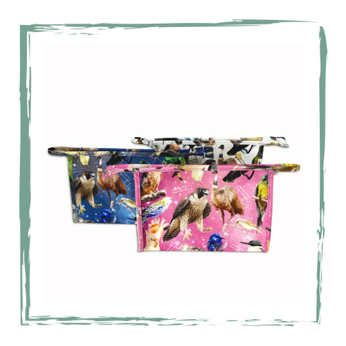Flat zip toiletry bag 