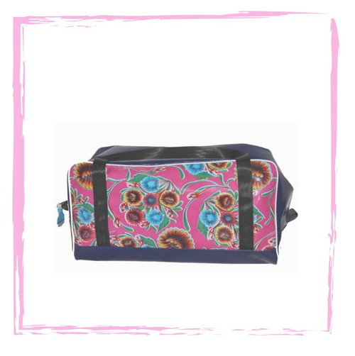 Overnight Bag - OILCLOTH - STANDARD COLOURS - PLAIN TOP - NO EMBRODIERY (60cm L X 29cm W X 29cm H)