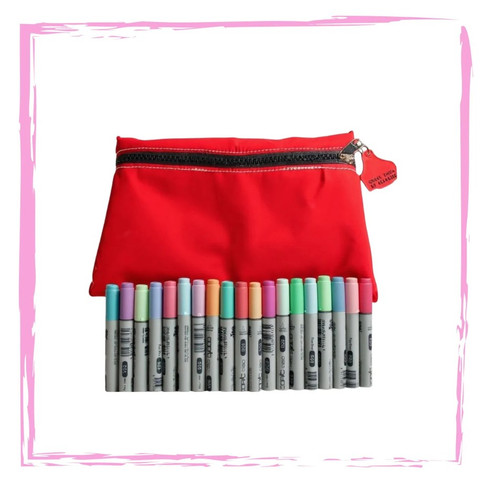 Pencil Case - STANDARD COLOURS - NO EMBROIDERY (33cm L x 21cm W)
