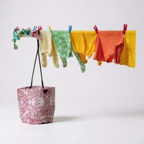 Peg Bag - Oilcloth  STANDARD COLOURS (25cm L X 25cm W)