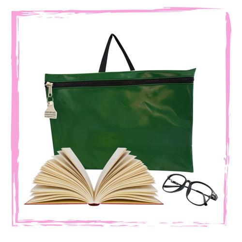 Library bag - STANDARD COLOURS - NO EMBROIDERY (47cm L x 33cm H)