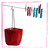 Peg Bag  with cord handle and bull dog clip - STANDARD COLOURS - NO EMBROIDERY (25cm L  x  25cm W)