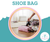 Shoe Bag - OILCLOTH  (36cm L x 12cm H x 18cm W)