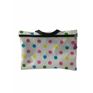 Library carry bag  oilcloth finish 47cm L x 33cm H Australian Made pvc gear bags NE