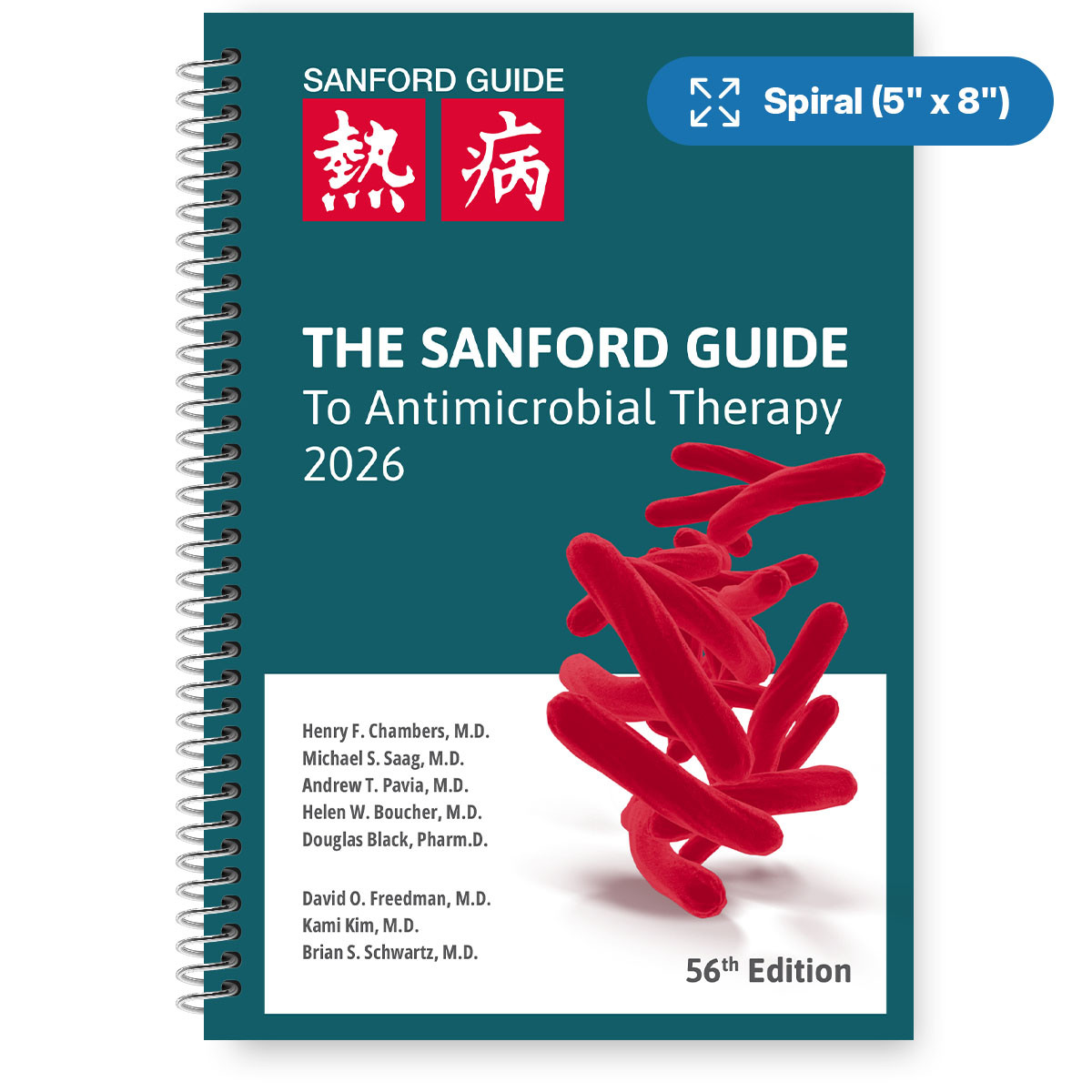 健康・医学 ORANGE BOOK2026 2026 Spiral Edition | Sanford Antimicrobial Therapy Guide