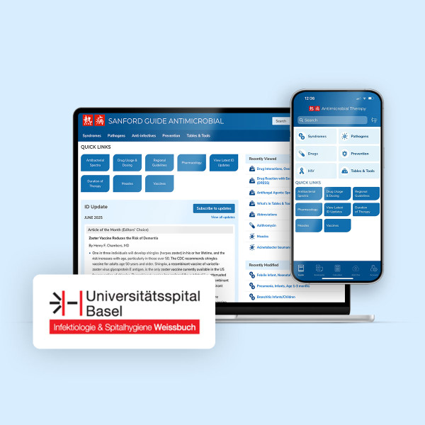 Sanford Guide Antimicrobial + infektioStandards Subscription