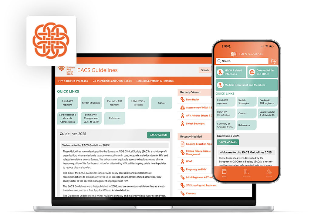 EACS guidelines on the GuidelineHQ app and web