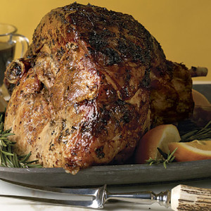 Bone-In Pork Ham Roast with Shank End