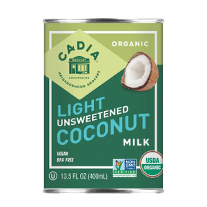 Light Unsweetened Coconut Milk Light Unsweetened Coconut Milk