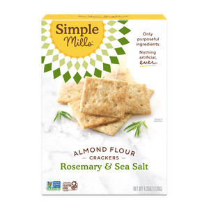 Rosemary & Sea Salt Almond Flour Crackers - 4.25oz