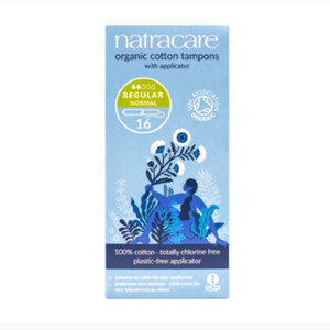 Regular Organic Cotton Tampons with Applicator - 16ct Regular Organic Cotton Tampons with Applicator - 16ct