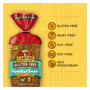 Gluten-Free Hawaiian Sweet Bread Loaf - 18oz Gluten-Free Hawaiian Sweet Bread Loaf - 18oz