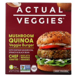Mushroom Quinoa Veggie Burger 4ct - 12oz Mushroom Quinoa Veggie Burger 4ct - 12oz
