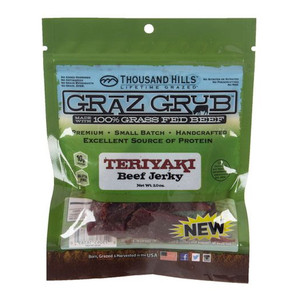 Grass Fed Teriyaki Beef Jerky - 2OZ Grass Fed Teriyaki Beef Jerky - 2OZ