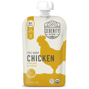 Free Range Chicken Baby Food Pouch w/ Organic Peas + Carrots - 3.5oz Free Range Chicken Baby Food Pouch w/ Organic Peas + Carrots - 3.5oz