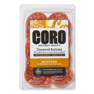 Mustard Uncured Salami - 3oz Mustard Uncured Salami - 3oz