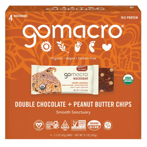 Double Chocolate & Peanut Butter Chips Protein Bar 4pk - 9.2oz Double Chocolate & Peanut Butter Chips Protein Bar 4pk - 9.2oz