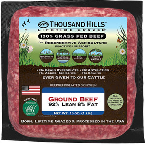 Ground Beef - Grass Fed - 92/8 - 16oz Ground Beef - Grass Fed - 92/8 - 16oz
