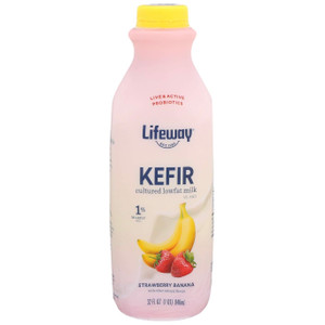 Kefir - Lowfat Strawberry Banana - 32oz Kefir - Lowfat Strawberry Banana - 32oz
