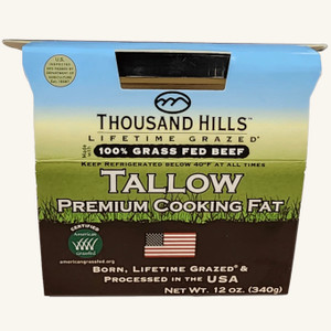 Premium Grass Fed Beef Tallow - 12oz