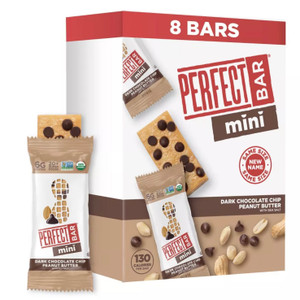 Dark Chocolate Chip Peanut Butter Snack Size Protein Bars 8ct - 7oz Dark Chocolate Chip Peanut Butter Snack Size Protein Bars 8ct - 7oz