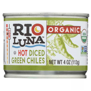 Hot Diced Green Chiles - 4oz