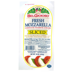 Fresh Mozzarella Cheese Sliced Log - 16oz Fresh Mozzarella Cheese Sliced Log - 16oz