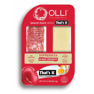 Sopressata, Asiago and Apple-Mango Bar Snack Pack - 2.3oz