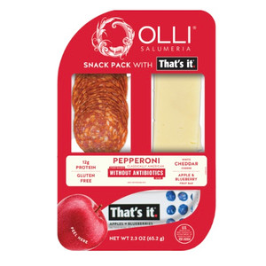 Pepperoni, White Cheddar and Apple-Blueberry Bar Snack Pack - 2.3oz