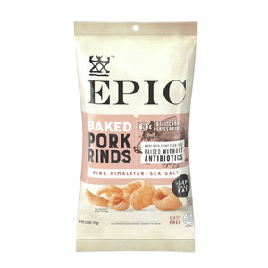 Pork Rinds Pink Himalayan & Sea Salt - 2.5oz Pork Rinds Pink Himalayan & Sea Salt - 2.5oz