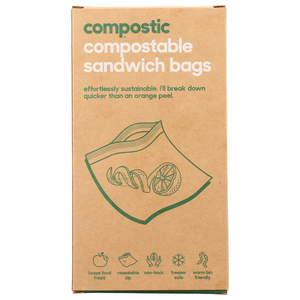 Sandwich Bags - Home Compostable - 20 pack Sandwich Bags - Home Compostable - 20 pack