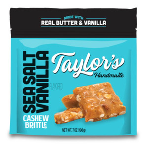 Sea Salt Vanilla Cashew Brittle - 5oz