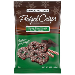 Pretzel Crisps Dark Chocolate & Peppermint - 4oz
