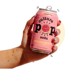 Pink Grapefruit and Ginger Probiotic Soda 4pk -48fl oz Pink Grapefruit and Ginger Probiotic Soda 4pk -48fl oz