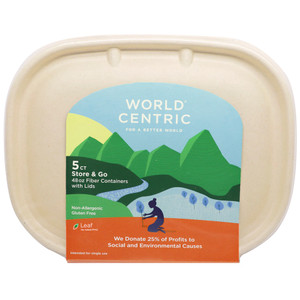 Fiber Store & Go Containers with Lids 48oz - 5pk Fiber Store & Go Containers with Lids 48oz - 5pk
