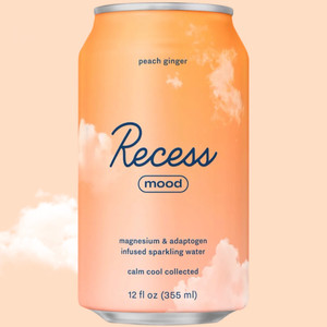 Ginger Peach Sparkling Water Infused with Magnesium & Adaptogens - 12oz Ginger Peach Sparkling Water Infused with Magnesium & Adaptogens - 12oz