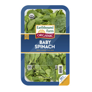 Baby Spinach Salad Greens from Earthbound Farm Baby Spinach Salad Greens from Earthbound Farm