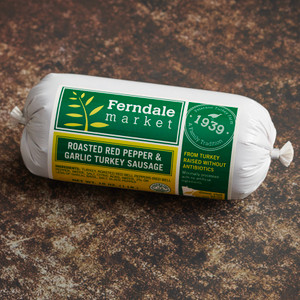 Turkey Red Pepper Garlic Sausage - Ferndale - avg 1lb Turkey Red Pepper Garlic Sausage - Ferndale - avg 1lb