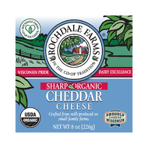 Organic Sharp Cheddar from Rochdale Farms Cooperative Organic Sharp Cheddar from Rochdale Farms Cooperative
